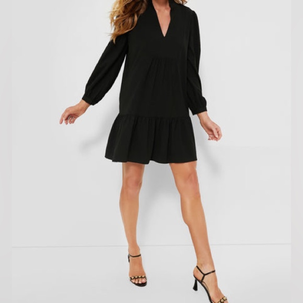 Tuckernuck Black Crepe Palmerston Dress
